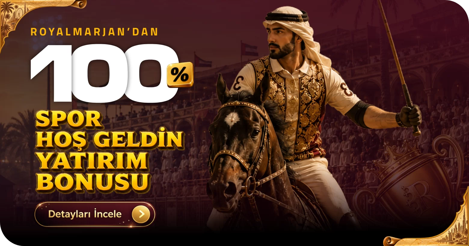 Royal Marjan TR, %100 Spor hoş geldin kampanyası